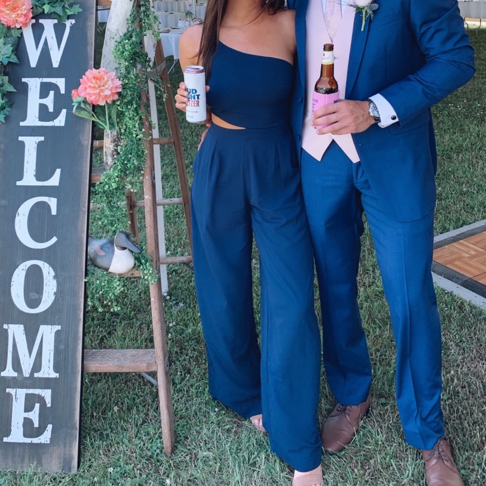 SHOWPO Navy cut out Jumpsuit